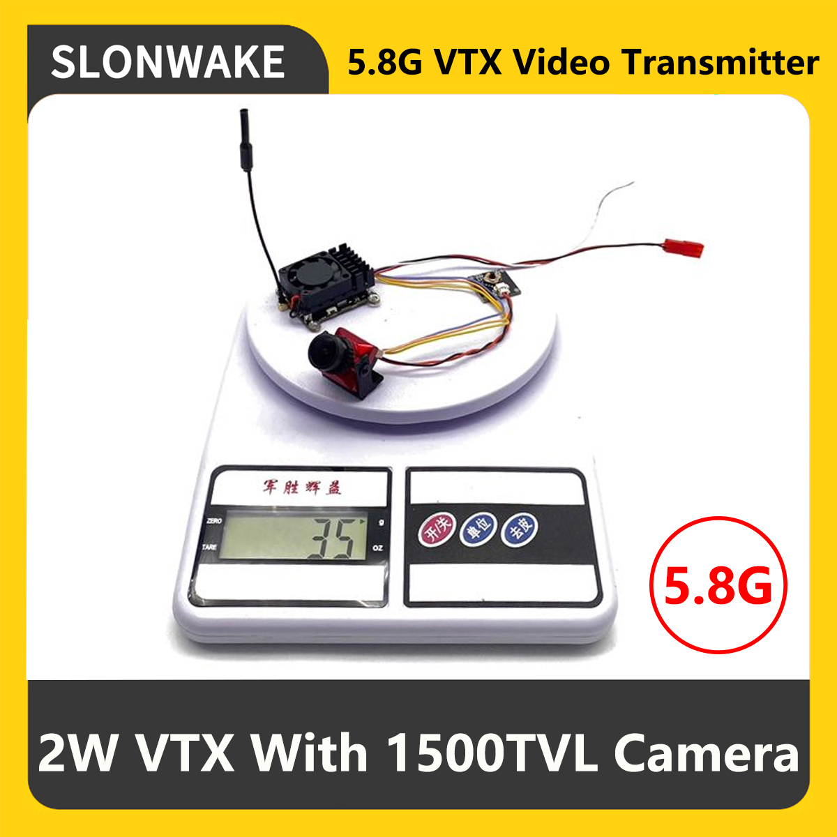 Drone Frame - SLONWAKE 5.8G 2000mW FPV VTX Zender